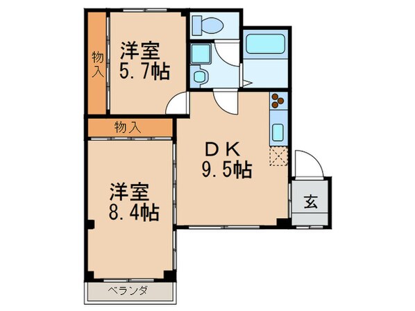 カーサドマーニの物件間取画像